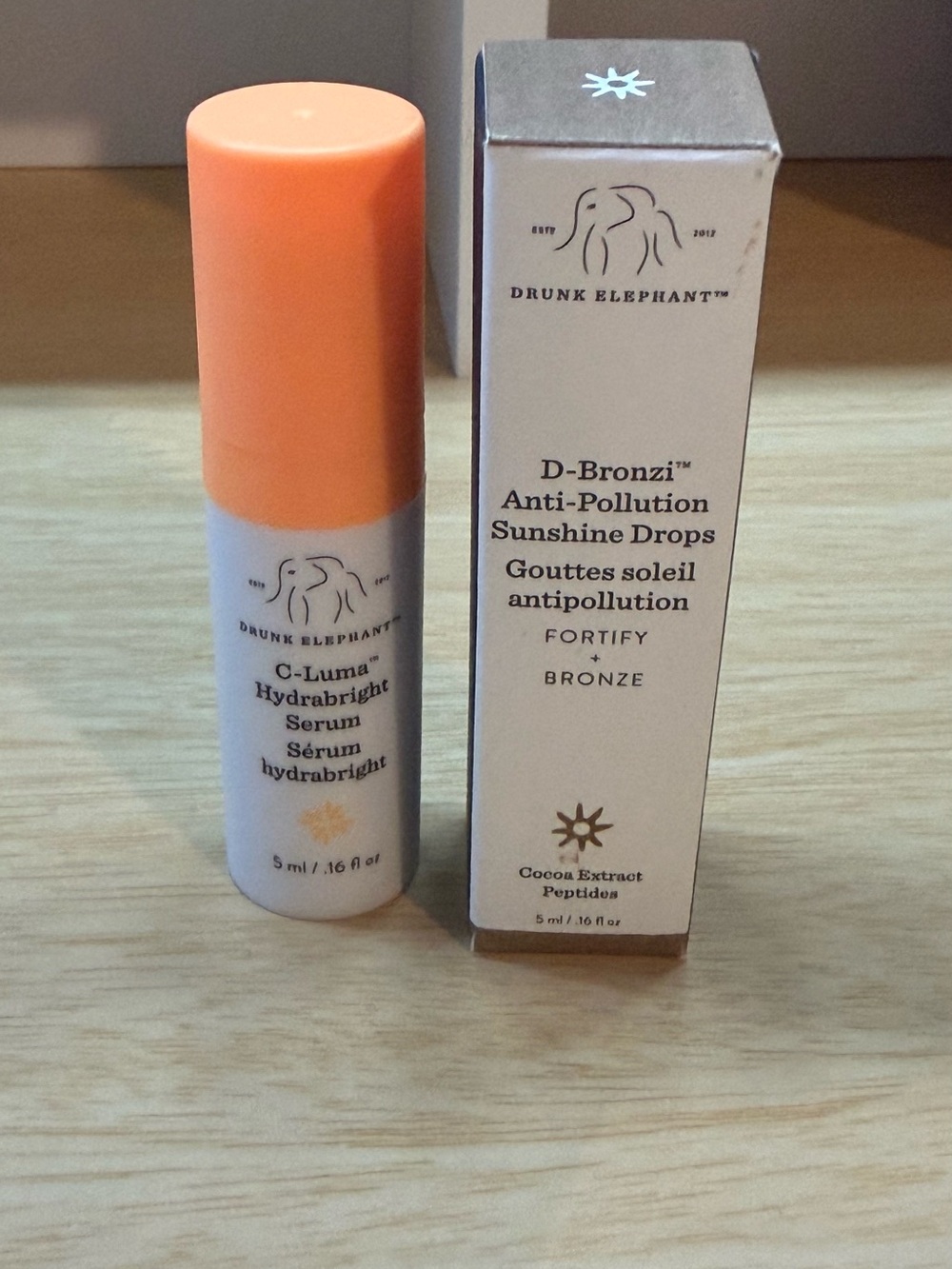 Drunk Elephant C-Luma Hydrabrigh t Serum with Orange Cap